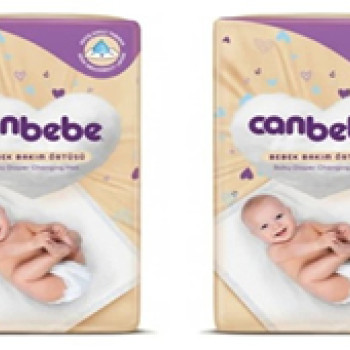 Canbebe Bebek Bakım Örtüsü 60X60 cm 10 Lu x 2 Adet